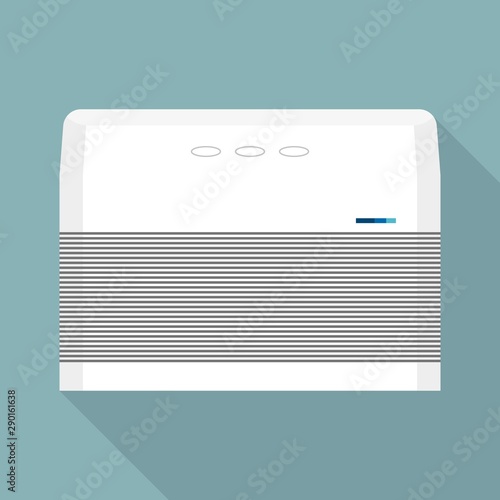 Floor air conditioner icon. Flat illustration of floor air conditioner vector icon for web design