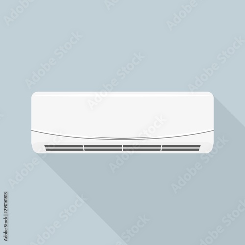 Smart air conditioner icon. Flat illustration of smart air conditioner vector icon for web design