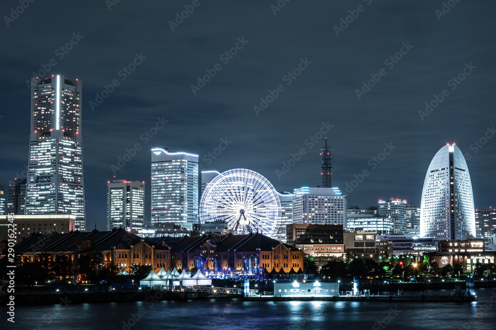 Fototapeta premium 横浜ベイエリア 夜景