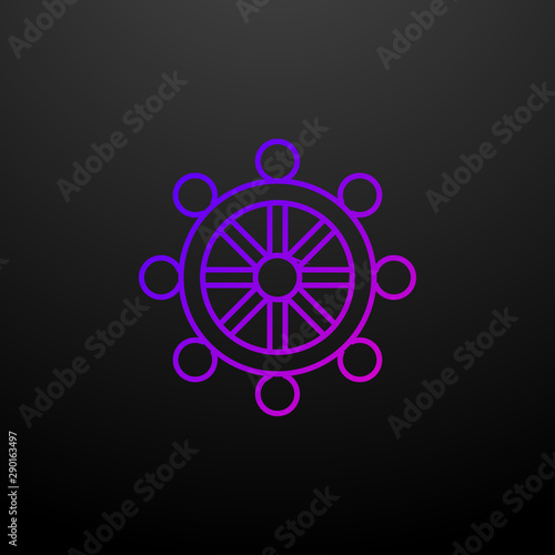 Buddhism outline nolan icon. Elements of religion set. Simple icon for websites, web design, mobile app, info graphics