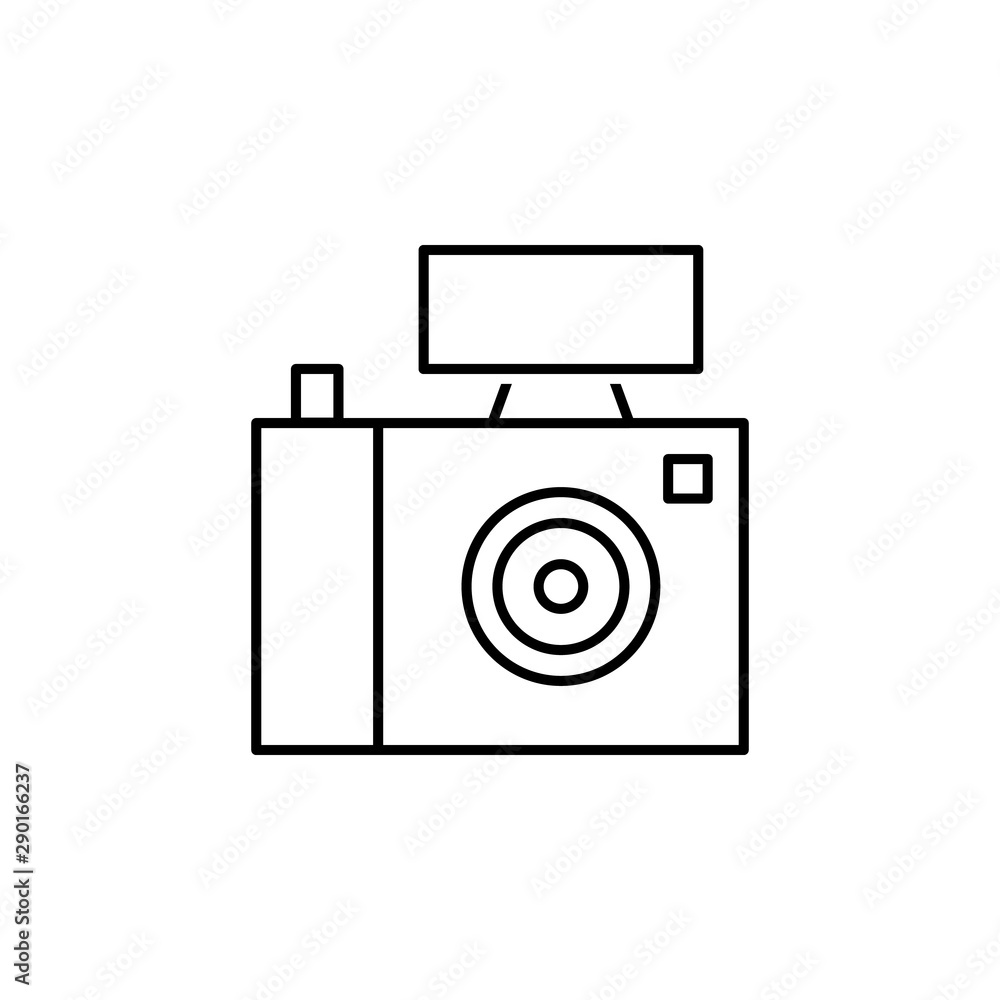 Camera icon. Element of news thin line icon Camera icon. Element of news thin line icon