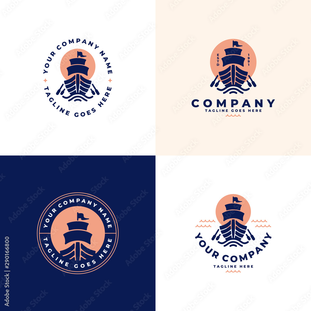 ship, boat logo design collection ship, boat logo design collection