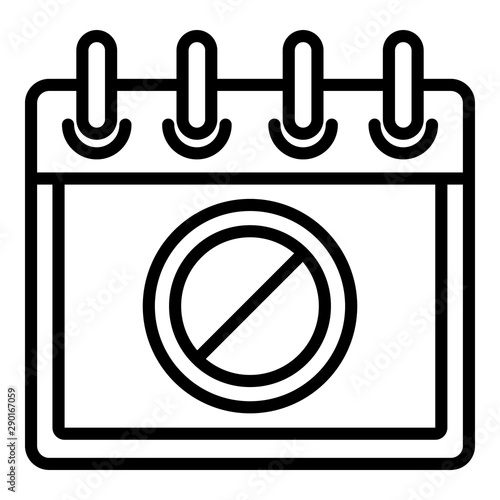 Protest calendar date icon. Outline protest calendar date vector icon for web design isolated on white background