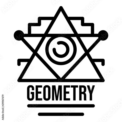Geometry alchemy icon. Outline geometry alchemy vector icon for web design isolated on white background