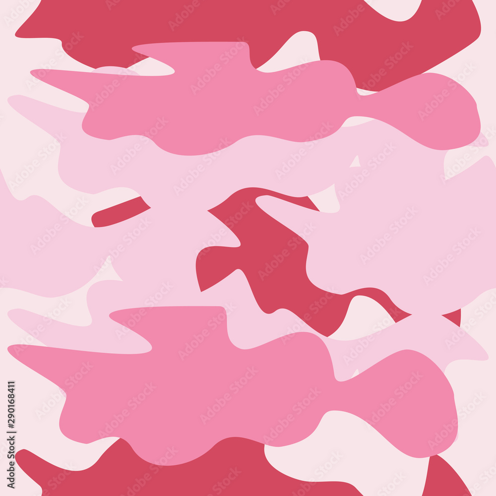 seamless abstract pattern with pink shapes