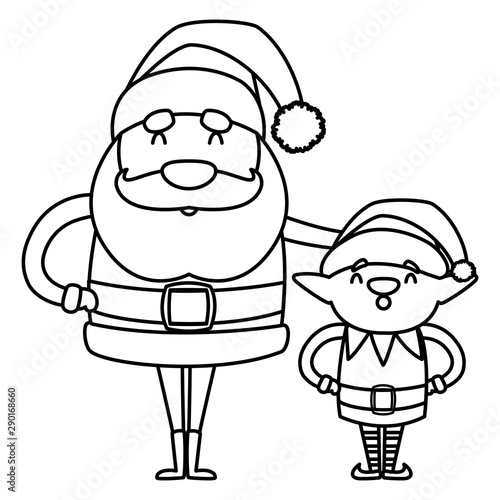 Christmas santa claus design vector illustration