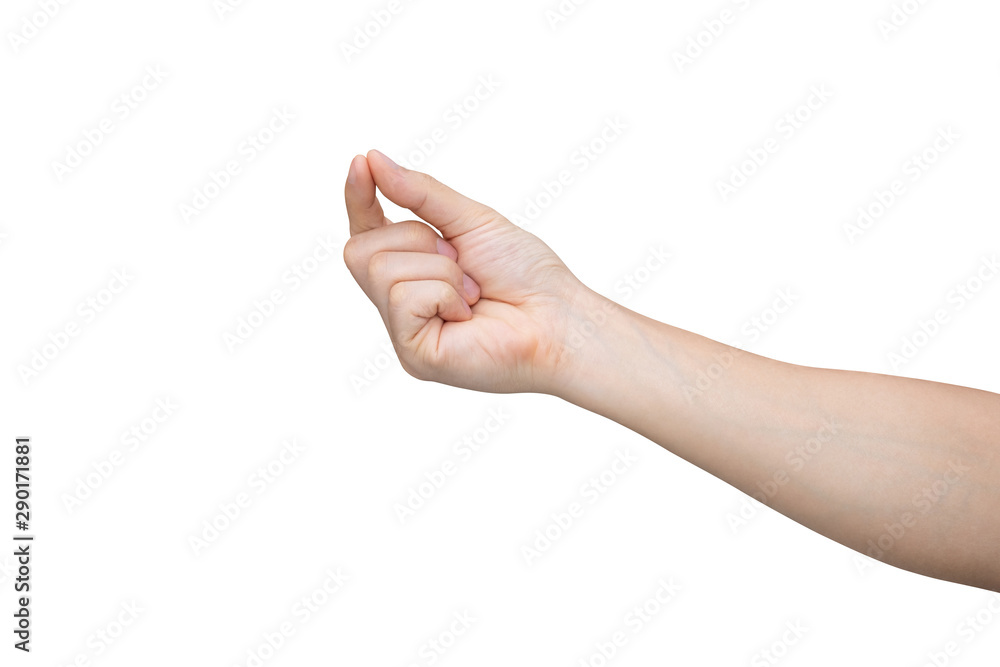 Man hand holding isolated on white background with clipping path. Man hand holding isolated on white background with clipping path.