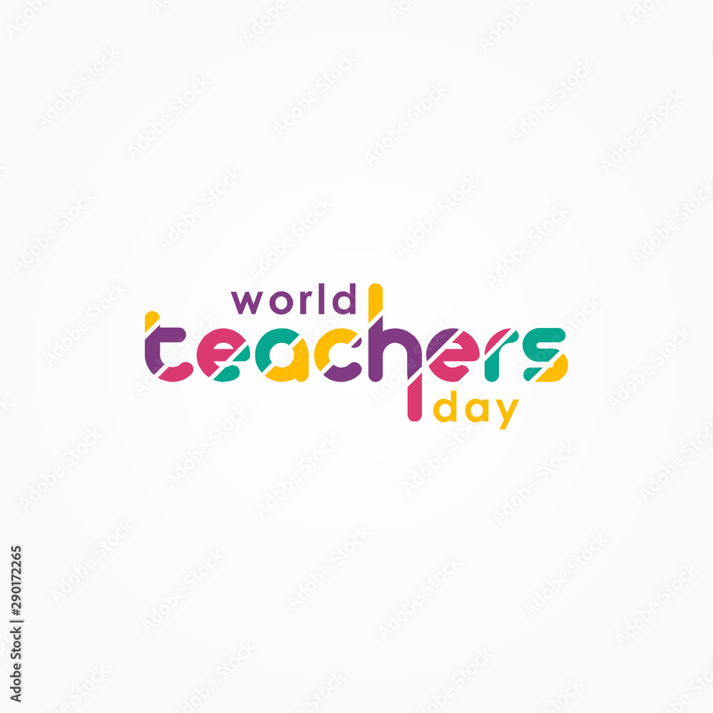 World Teacher Day Vector Design Template