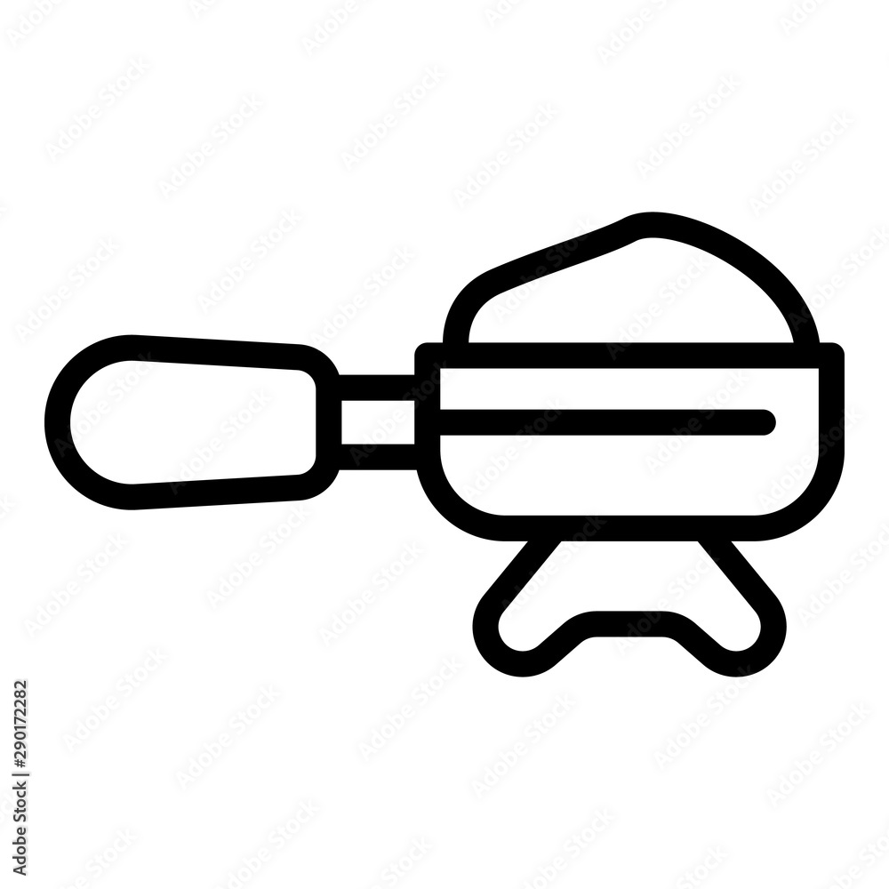 Coffee holder icon. Outline coffee holder vector icon for web design isolated on white background Coffee holder icon. Outline coffee holder vector icon for web design isolated on white background