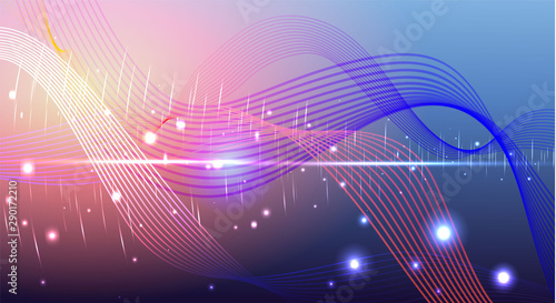 Aurora borealis shiny, abstract vector aurora australis background  for web and print