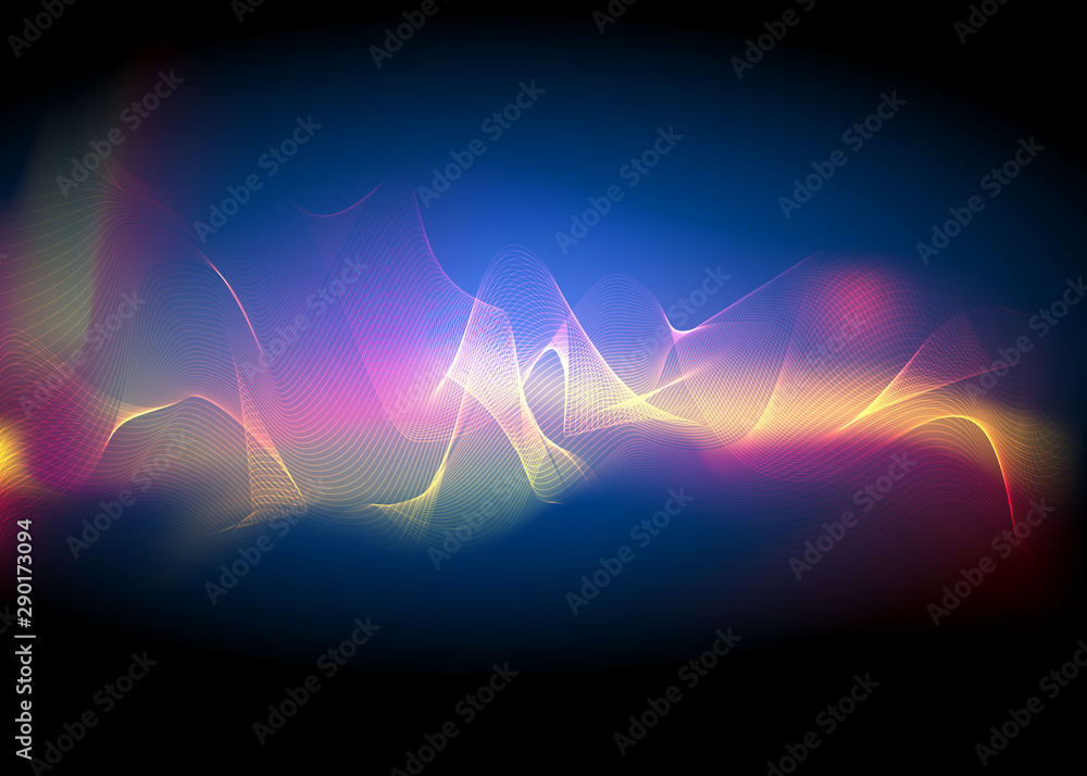 Aurora borealis shiny, abstract vector aurora australis background for web and print Aurora borealis shiny, abstract vector aurora australis background for web and print