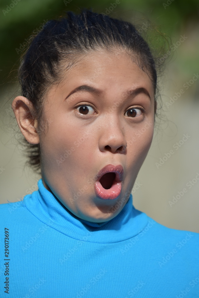 A Youthful Diverse Female And Confusion A Youthful Diverse Female And Confusion