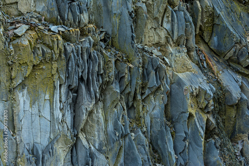 Section of the cliff of cracker closeup, background