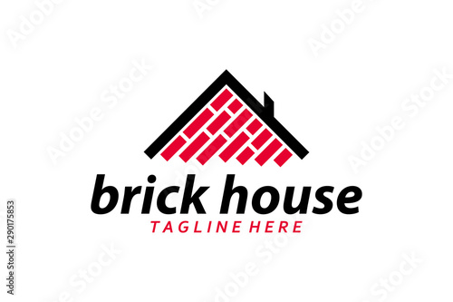 brick logo icon vector isolated