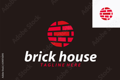 brick logo icon vector isolated