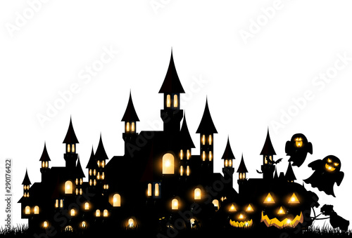 ハロウィン　秋　かぼちゃ　背景 