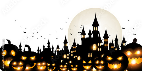 ハロウィン　秋　かぼちゃ　背景 
