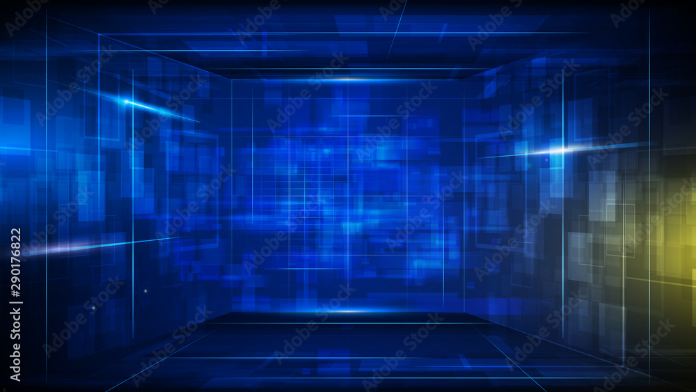 Fototapeta premium rectangle pattern sci fi futuristic design concept background eps 10 vector