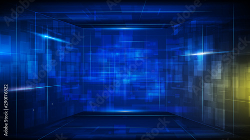 rectangle pattern sci fi futuristic design concept background eps 10 vector