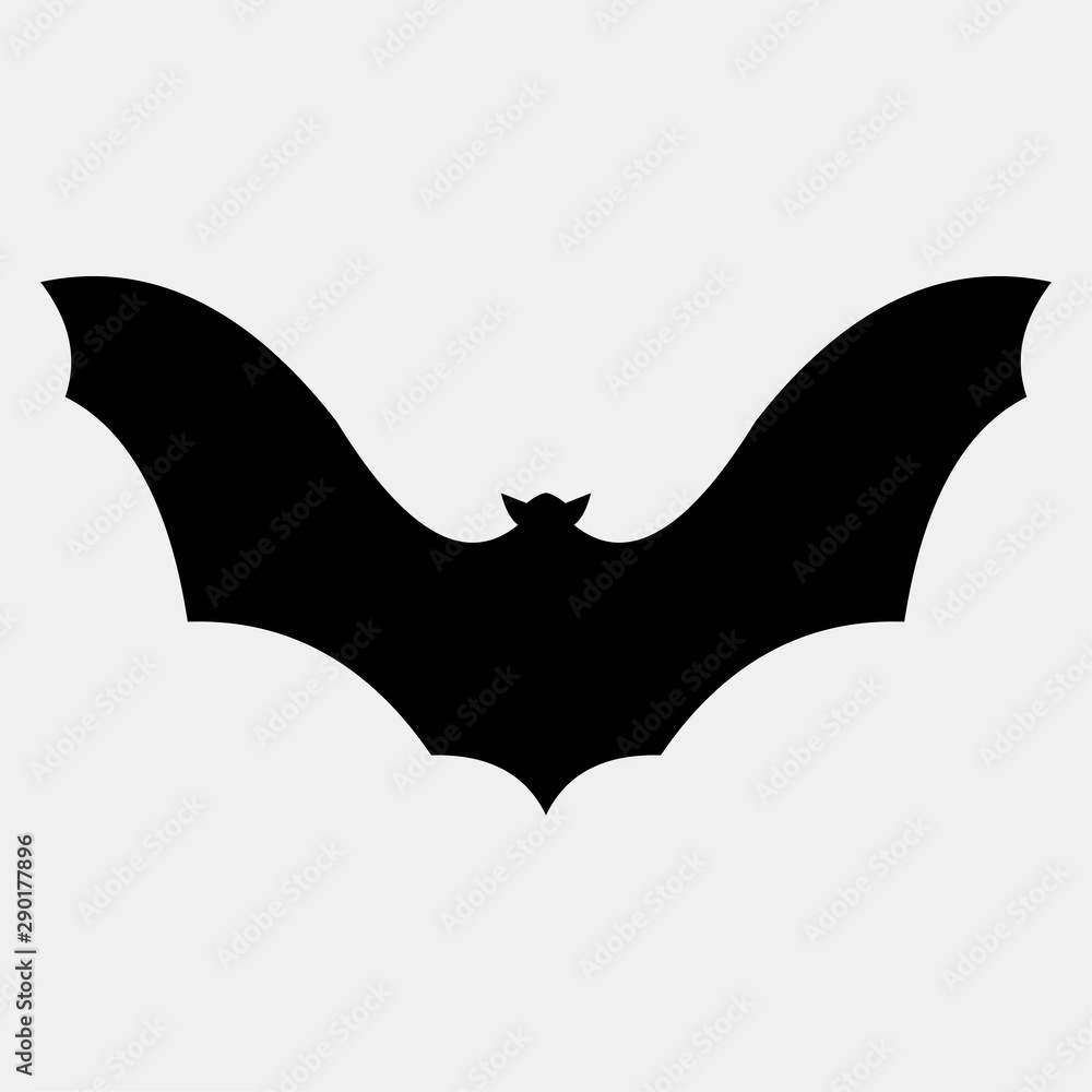 silhouette bat isolated vector illustration icon silhouette bat isolated vector illustration icon