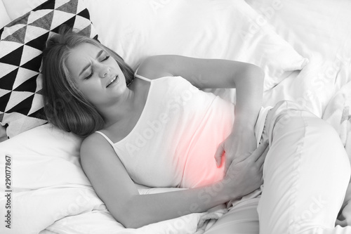 Young woman suffering from ...