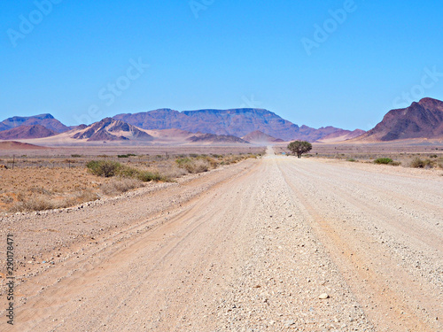 Namibian Road   Mountain