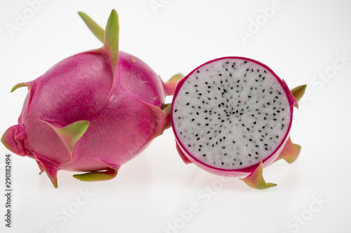 Dragon fruit isolated on white background