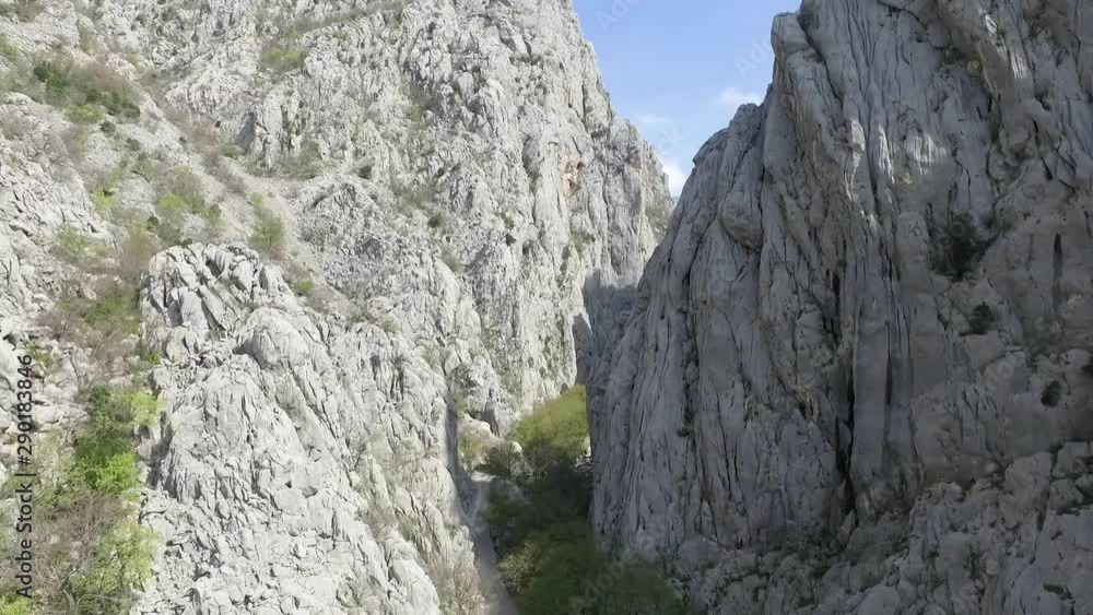 Aerial panoramic view of scenic Samarske Stijene mountains at Mrkopalj, Croatia Aerial panoramic view of scenic Samarske Stijene mountains at Mrkopalj, Croatia
