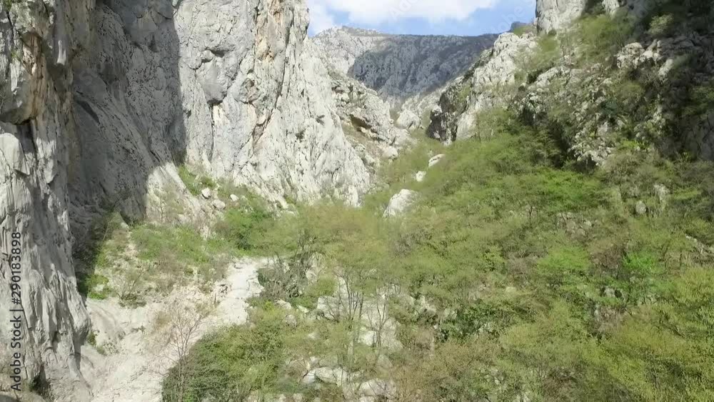 Aerial panoramic view of scenic Samarske Stijene mountains at Mrkopalj, Croatia Aerial panoramic view of scenic Samarske Stijene mountains at Mrkopalj, Croatia