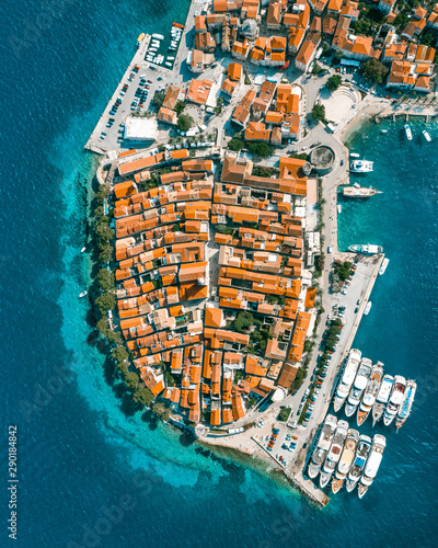 Wall Mural Aerial view of city in Croatia
