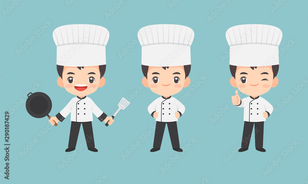 ollection of kawaii chef character ollection of kawaii chef character