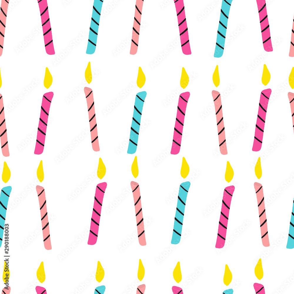 Obraz premium happy birthday candles pattern 