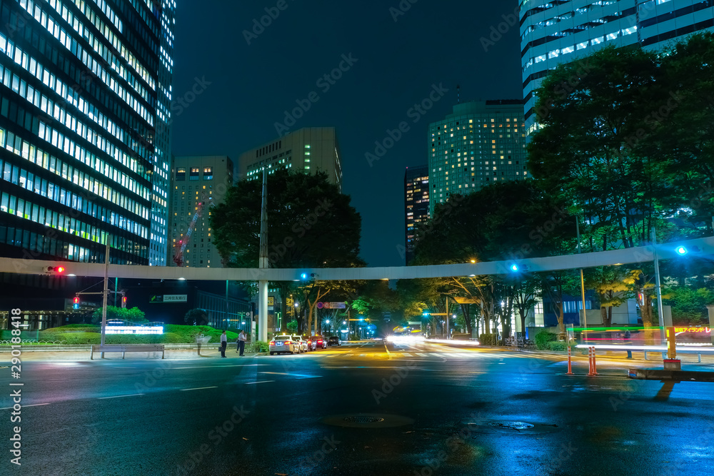 水彩画　新宿警察署裏交差点　A4サイズ 10884001340.jpg