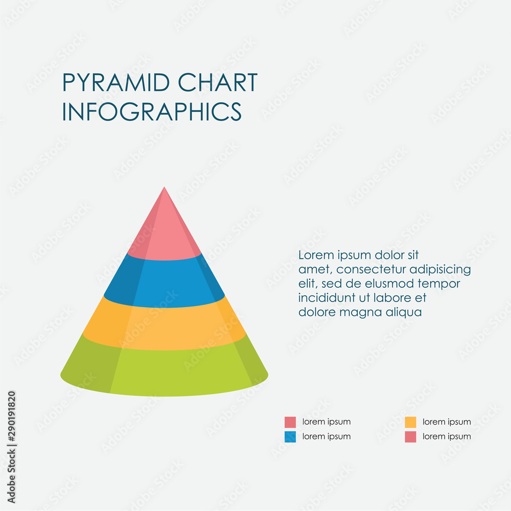 Pyramid Chart Infographics Elements 3D Vector Flat Design, Sign, Icon Full Color Template Pyramid Chart Infographics Elements 3D Vector Flat Design, Sign, Icon Full Color Template