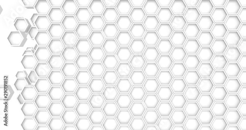 3D Abstract hexagon geometric surface loop animation. Transitions motion graphics background with mask. Seamless loop 4K UHD FullHD.