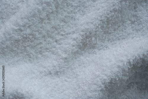 Background material. A white towel.