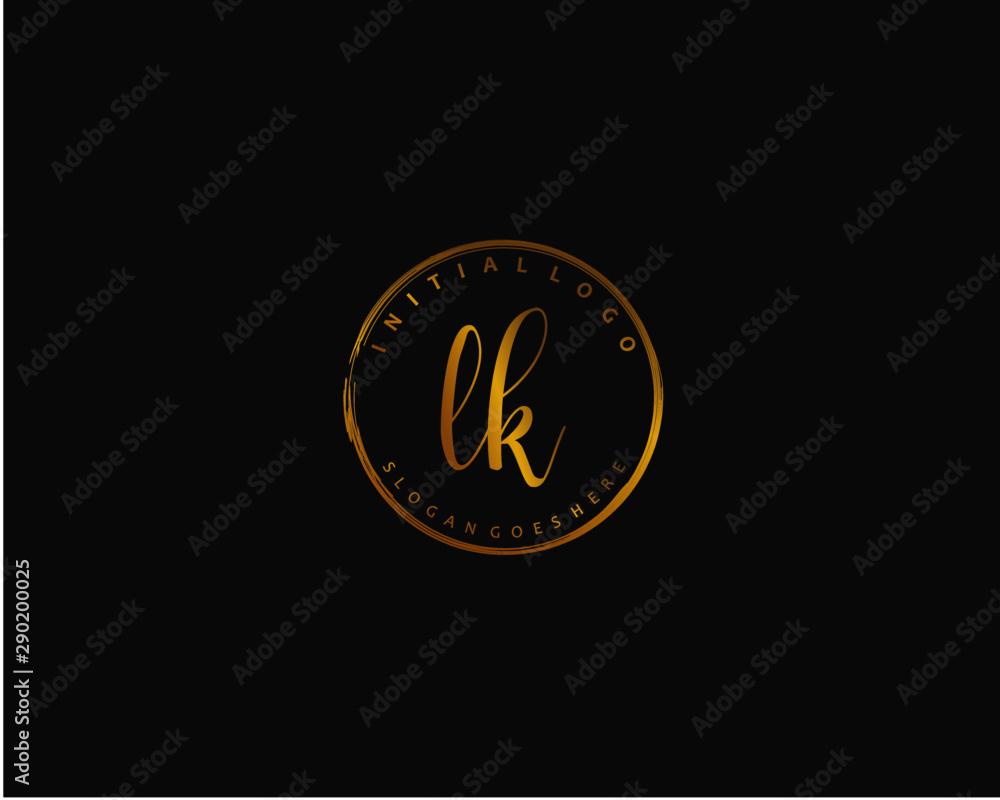 LK Initial letter logo template vector LK Initial letter logo template vector