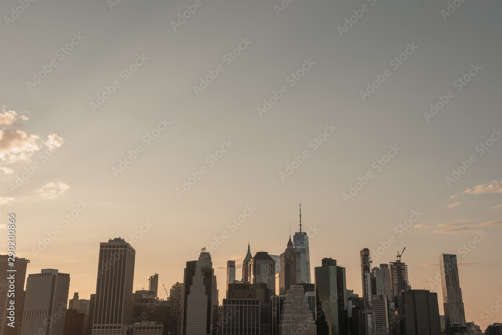 New york city skyline with one wtc