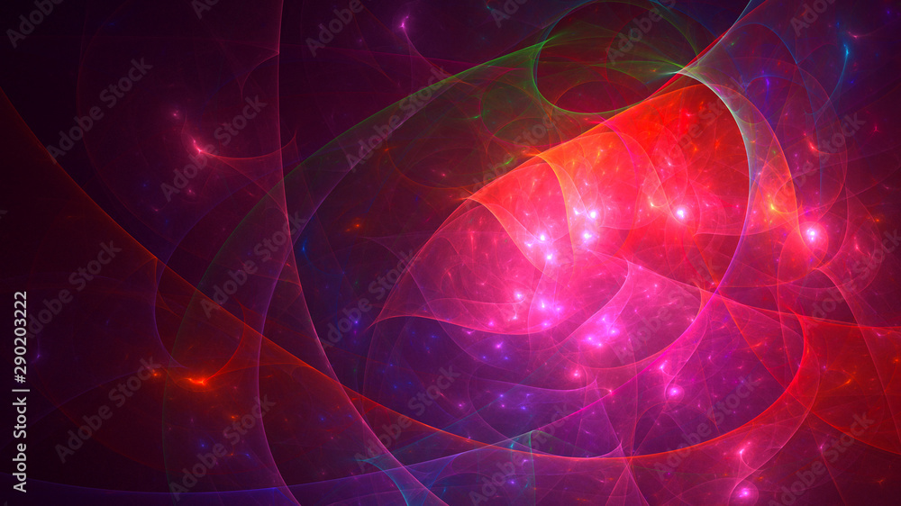 Obraz premium 3D rendering multicolored abstract fractal