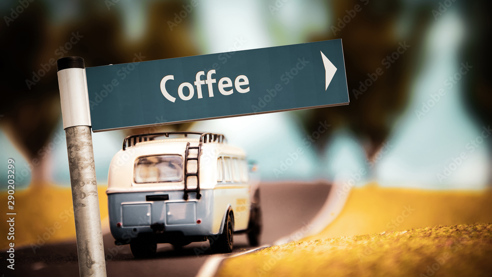 Street Sign to Coffee