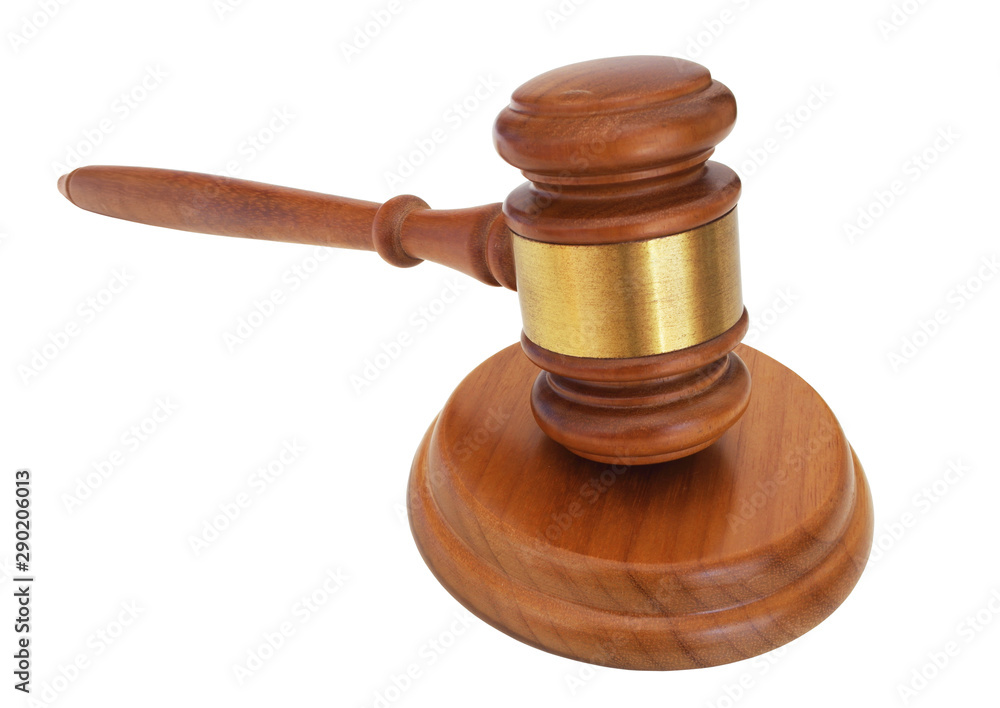 Judge's gavel isolated on white background Judge's gavel isolated on white background