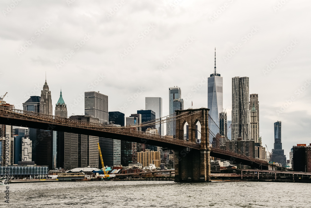 Panoramic view of Financial District of New York Panoramic view of Financial District of New York