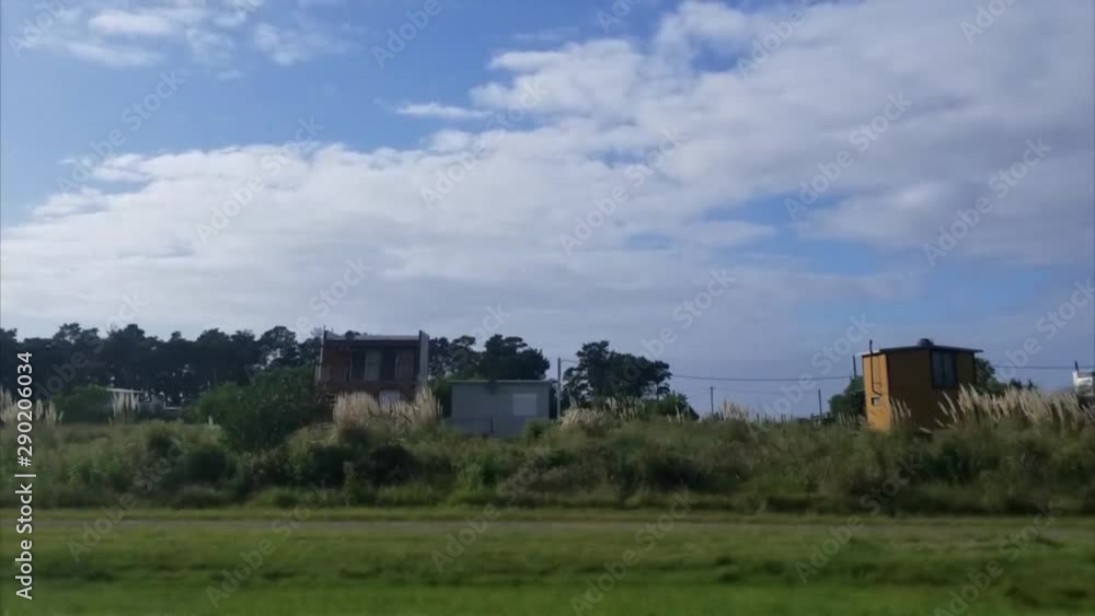 Houses from a highway Houses from a highway