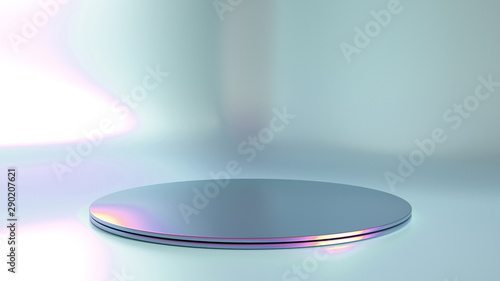 Elegant, beautiful abstract background with elements, studio, pedestal, minimalism. 3d illustration, 3d ..rendering.