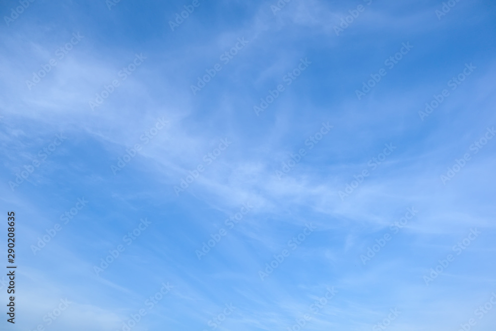 Blue sky clouds for background.Scenery of blue sky with cumulus cloud from airplane window.cloud is a mass of water drops or ice crystals suspended in the atmosphere.