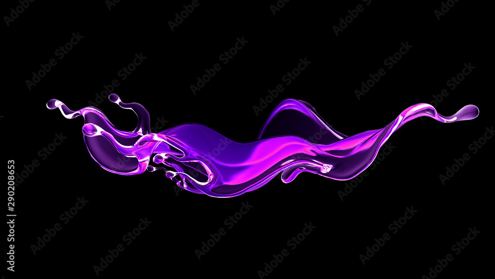 Splash fluid. 3d illustration, 3d rendering. Splash fluid. 3d illustration, 3d rendering.