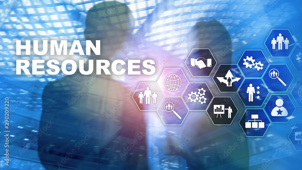 Human Resources HR management concept. Human resources pool, customer care and employees. Human Resources HR management concept. Human resources pool, customer care and employees.