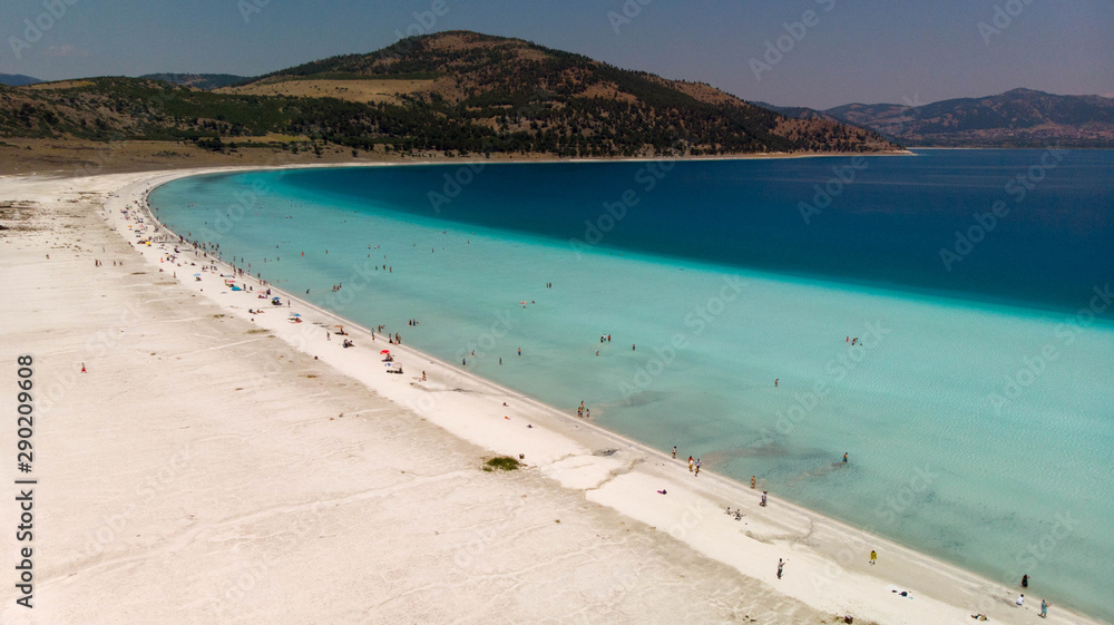 Naklejka premium Lake Salda Burdur Turkey
