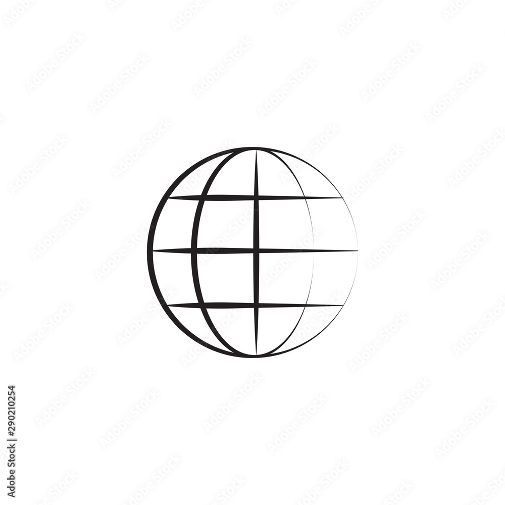 Global world vector icon Global world vector icon