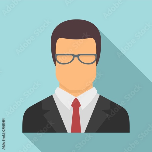 Jurist avatar icon. Flat illustration of jurist avatar vector icon for web design